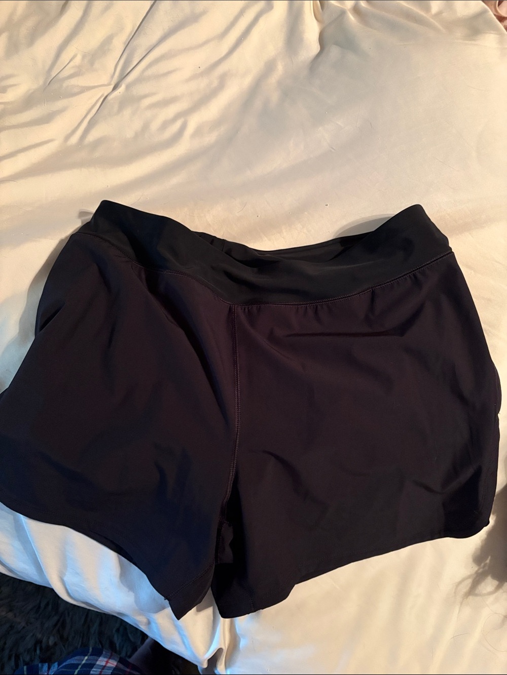Land’s End L Black Swim Shorts with Elastic Waistband